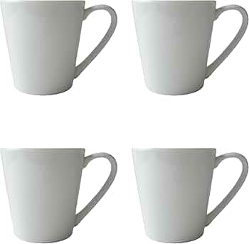 Amazon.co.jp: 満水280ml 逆三角 マグカップ 4個セット 電子